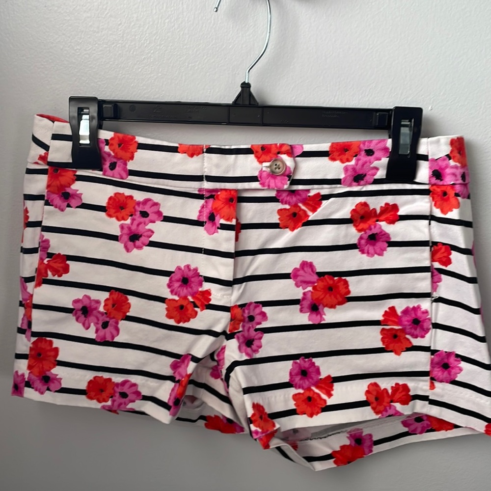 Striped Floral JCrew Shorts